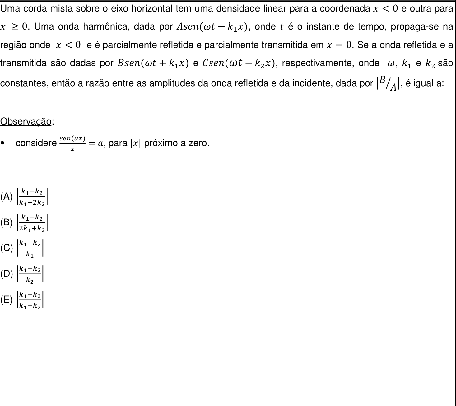 Questão 24 no caderno Prova objetiva do IME 2017