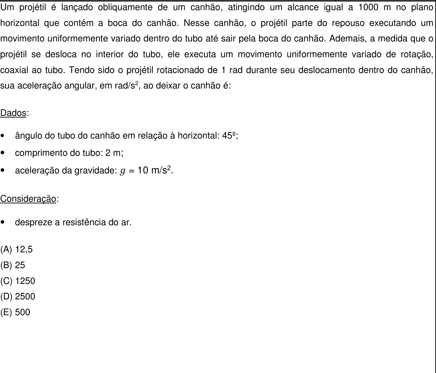 Questão 29 no caderno Prova objetiva do IME 2017