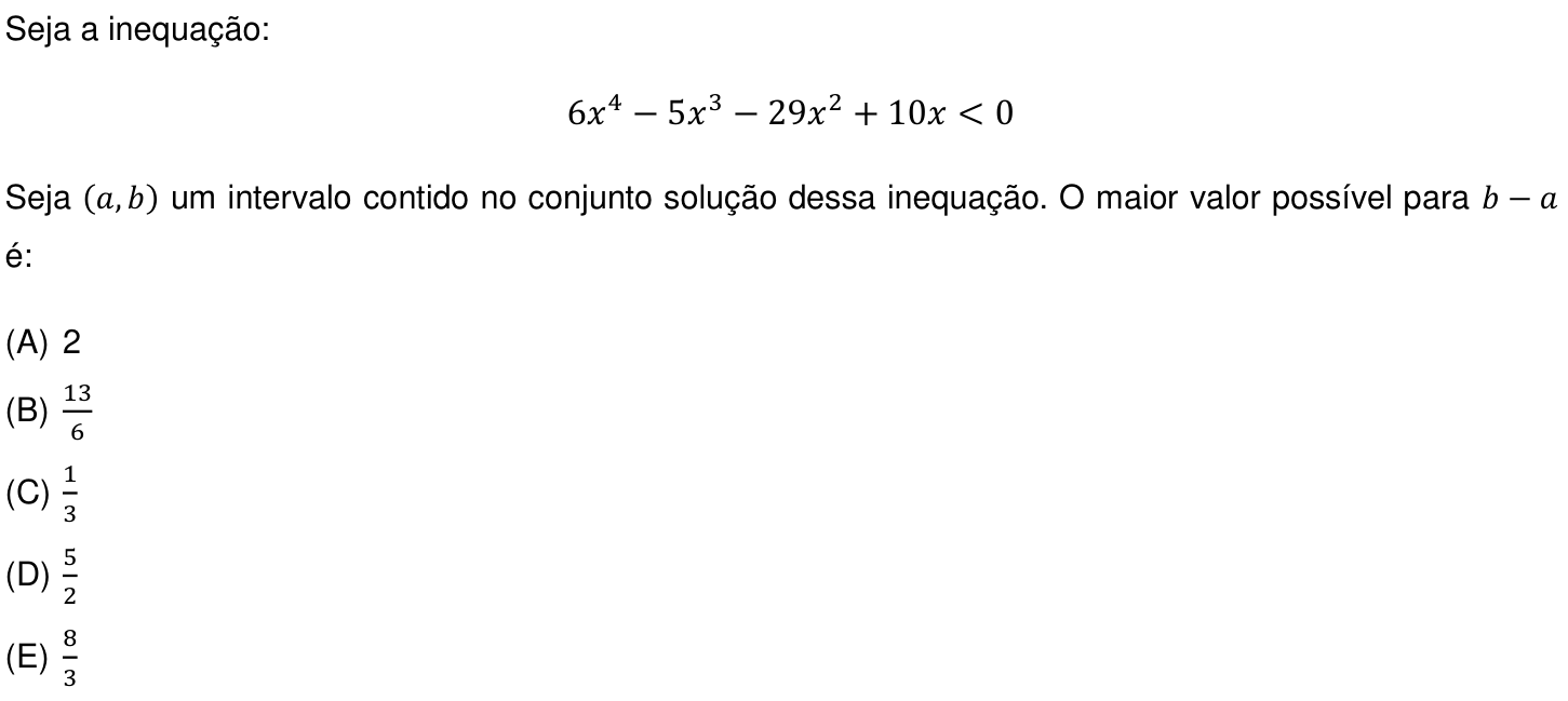 Questão 4 no caderno Prova objetiva do IME 2019