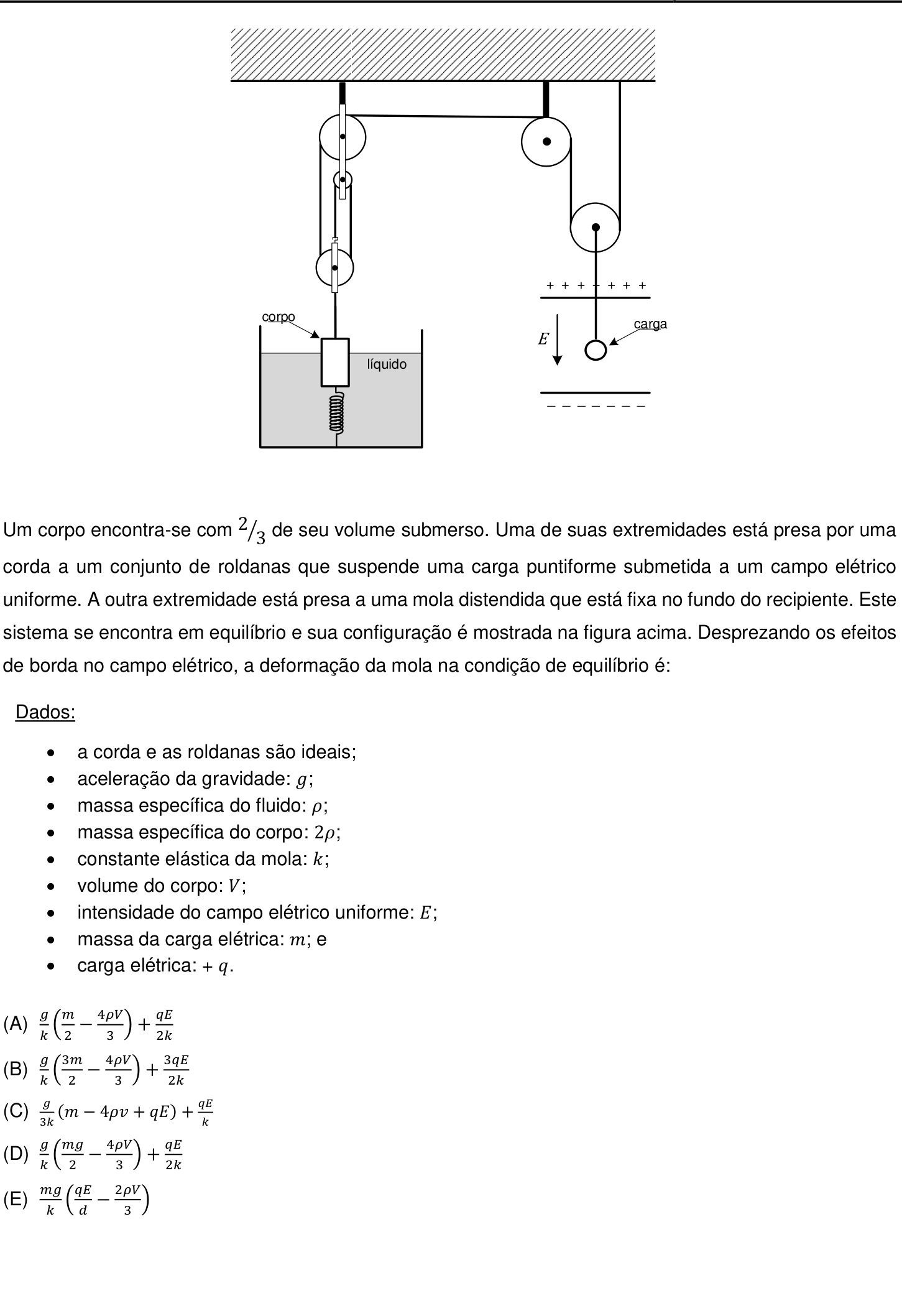 Questão 18 no caderno Prova objetiva do IME 2019