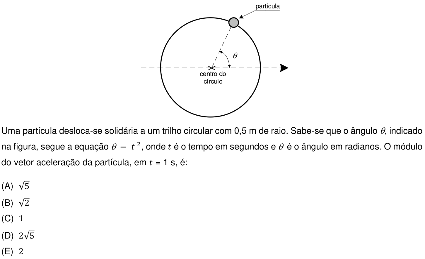 Questão 19 no caderno Prova objetiva do IME 2019
