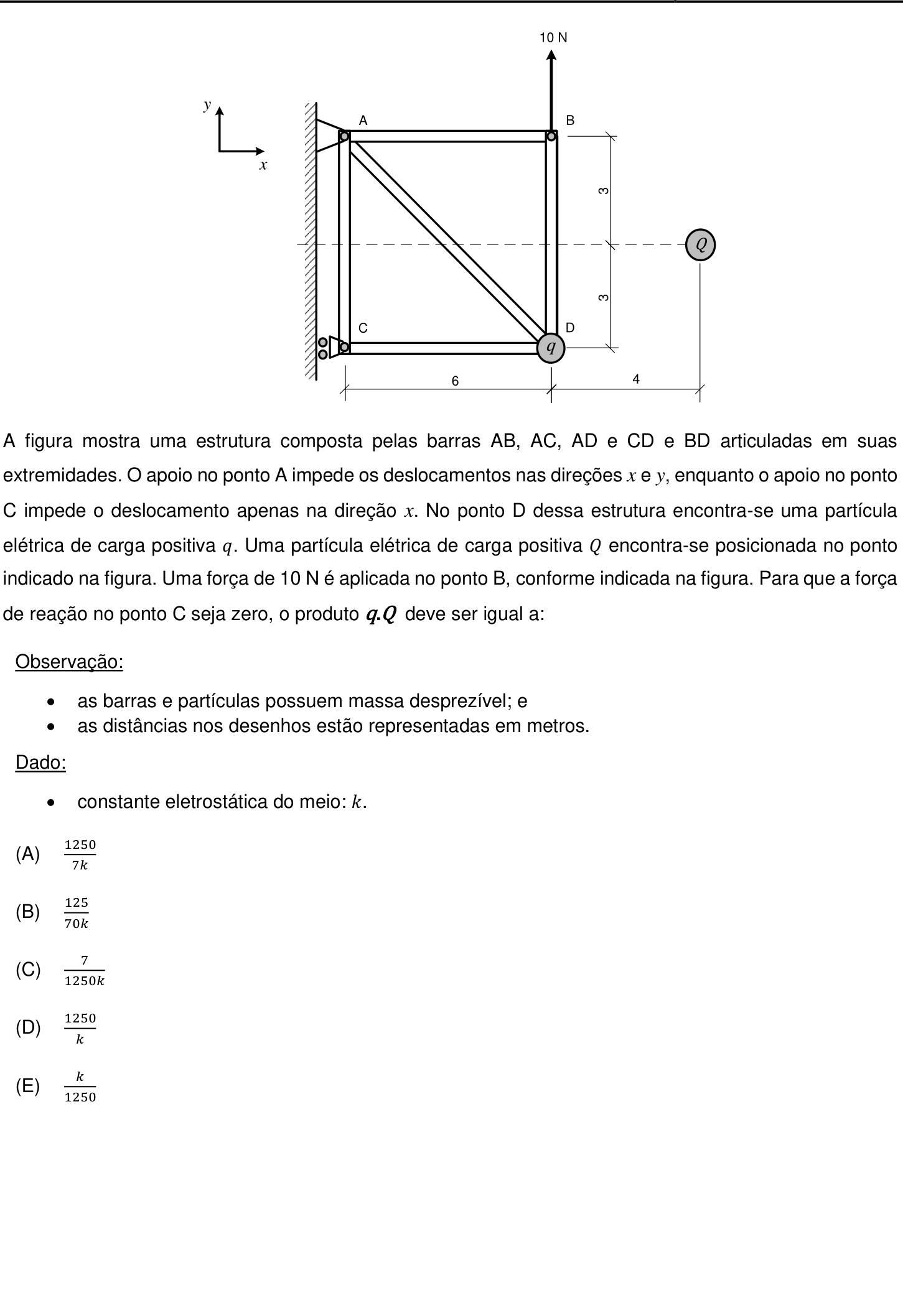 Questão 29 no caderno Prova objetiva do IME 2019