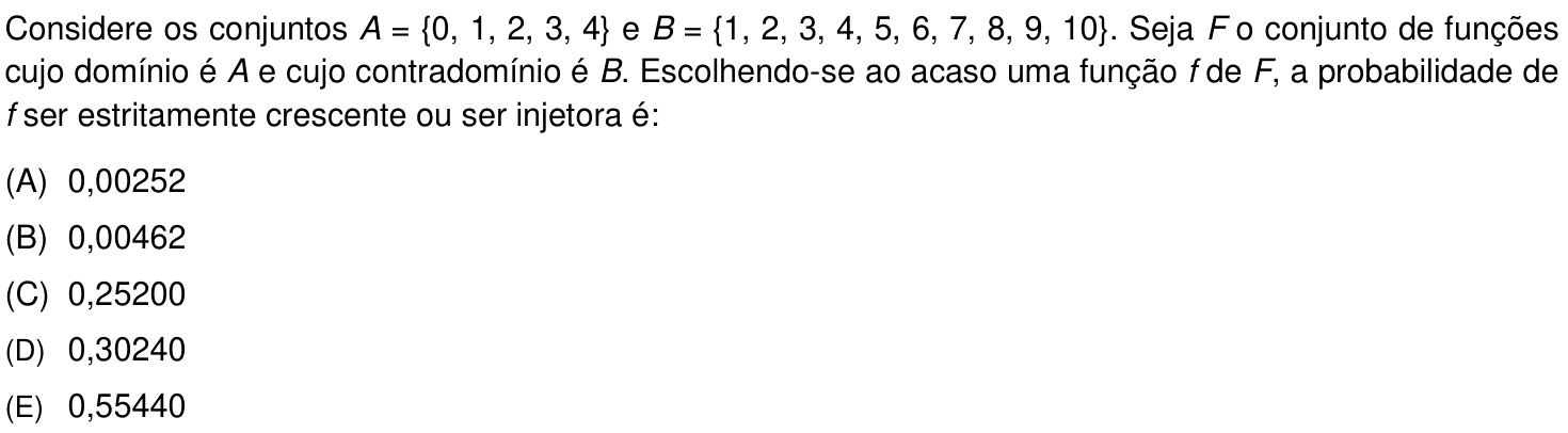 Questão 3 no caderno Prova objetiva do IME 2020