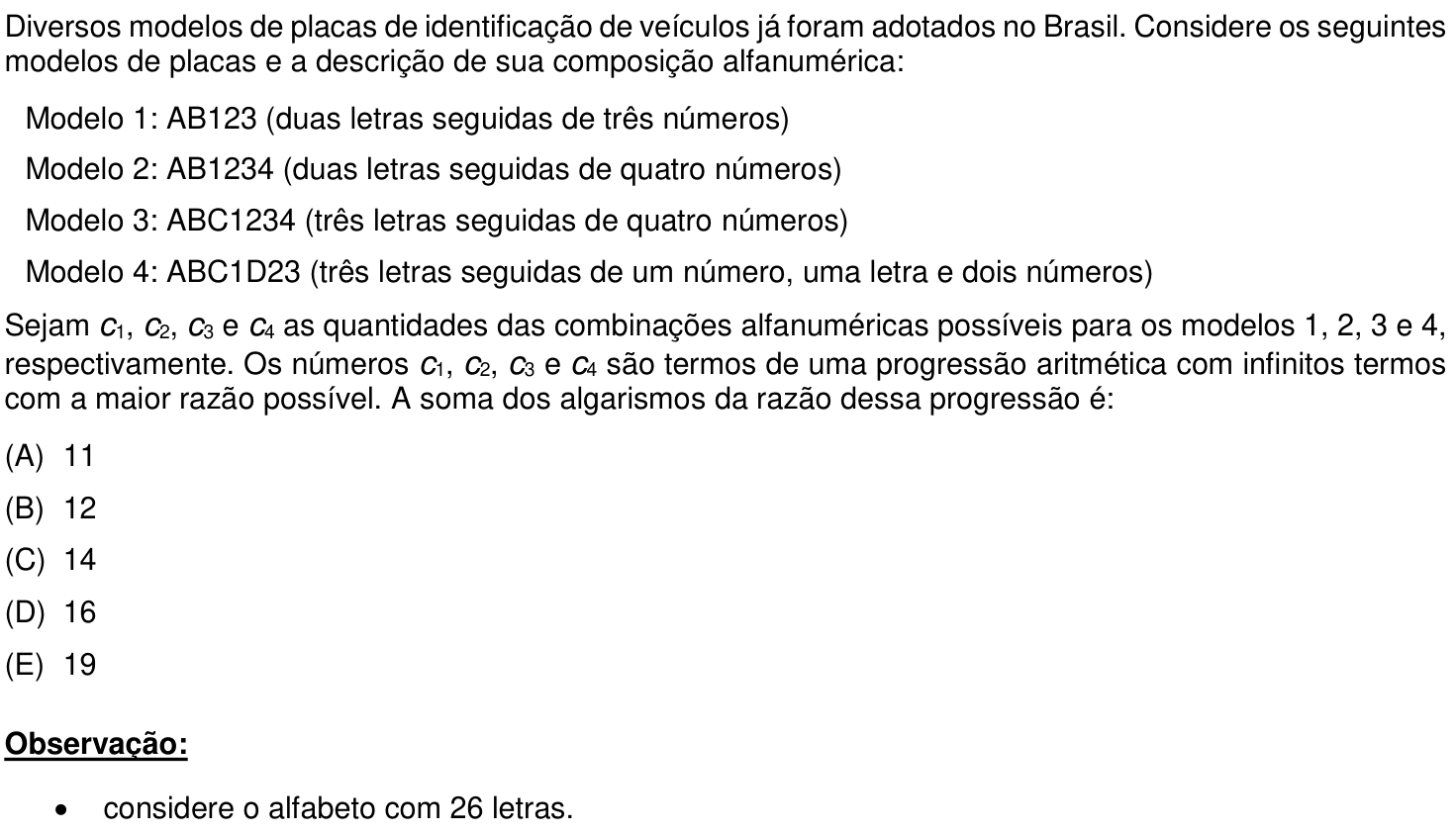 Questão 9 no caderno Prova objetiva do IME 2020
