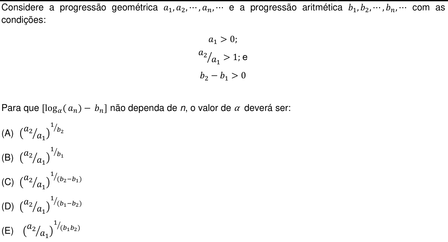 Questão 10 no caderno Prova objetiva do IME 2020