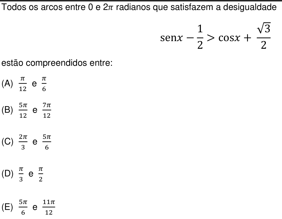 Questão 11 no caderno Prova objetiva do IME 2020