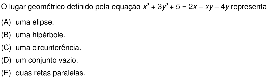 Questão 12 no caderno Prova objetiva do IME 2020