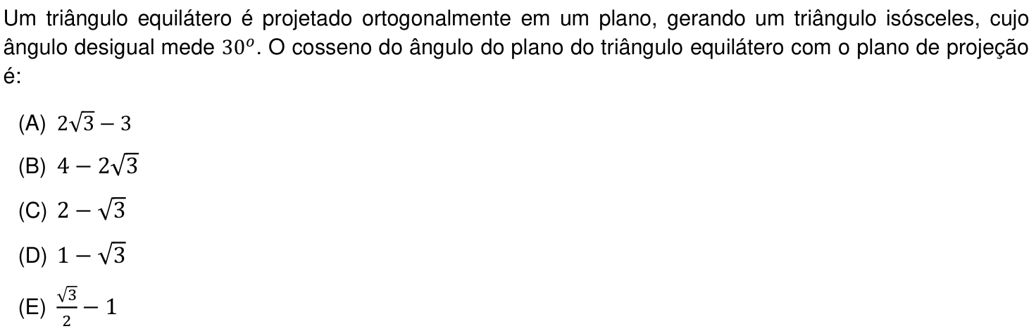 Questão 13 no caderno Prova objetiva do IME 2020