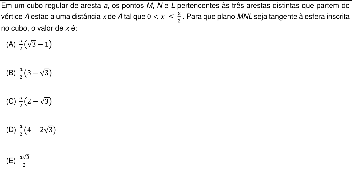 Questão 14 no caderno Prova objetiva do IME 2020