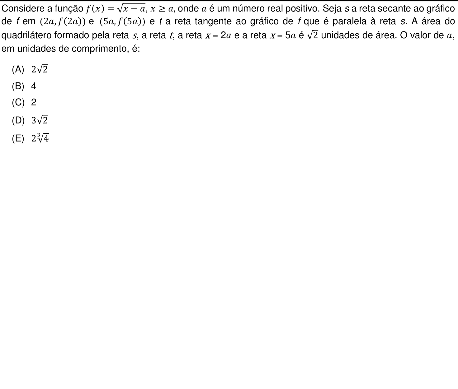 Questão 15 no caderno Prova objetiva do IME 2020