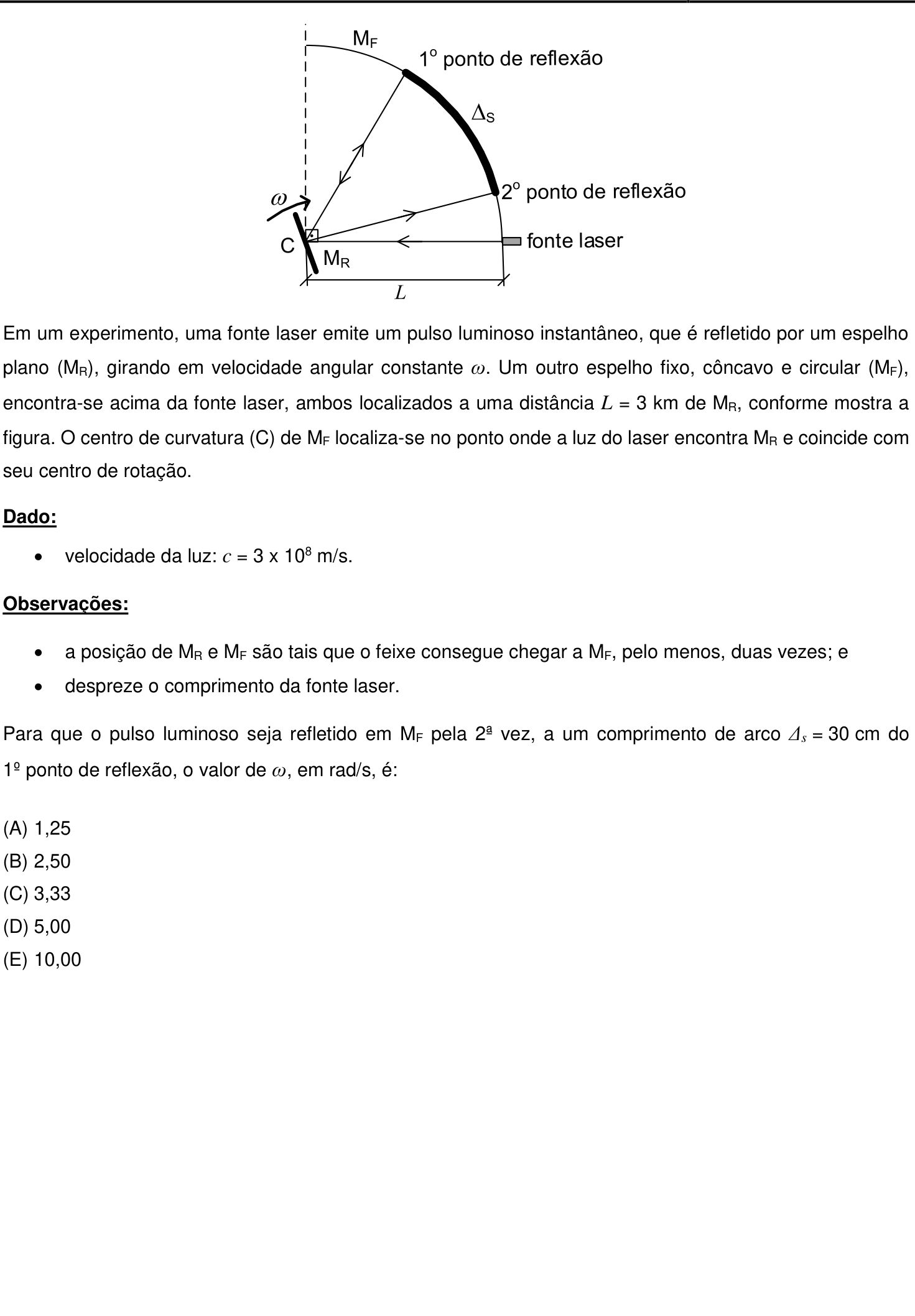Questão 19 no caderno Prova objetiva do IME 2020