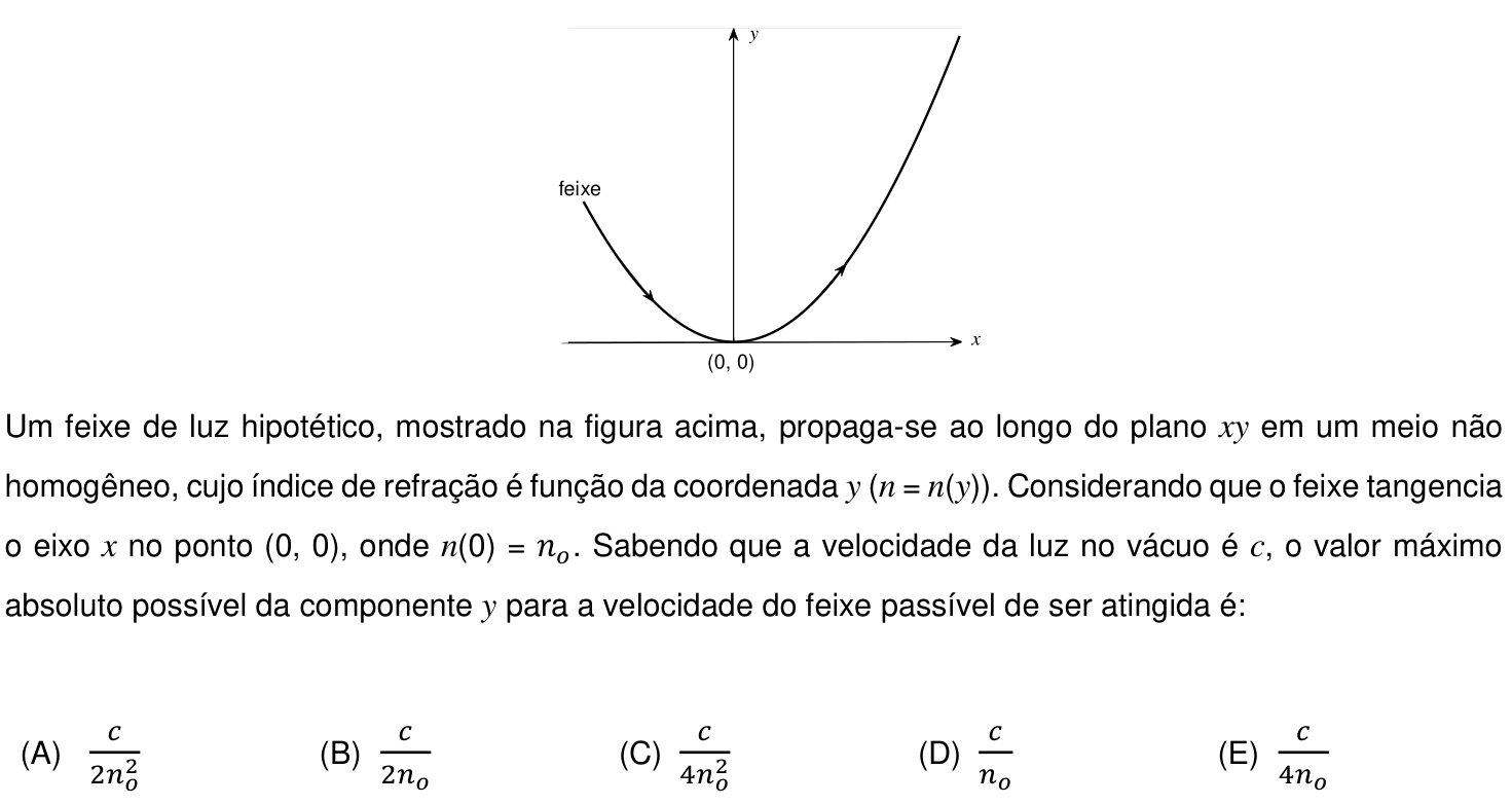 Questão 27 no caderno Prova objetiva do IME 2020