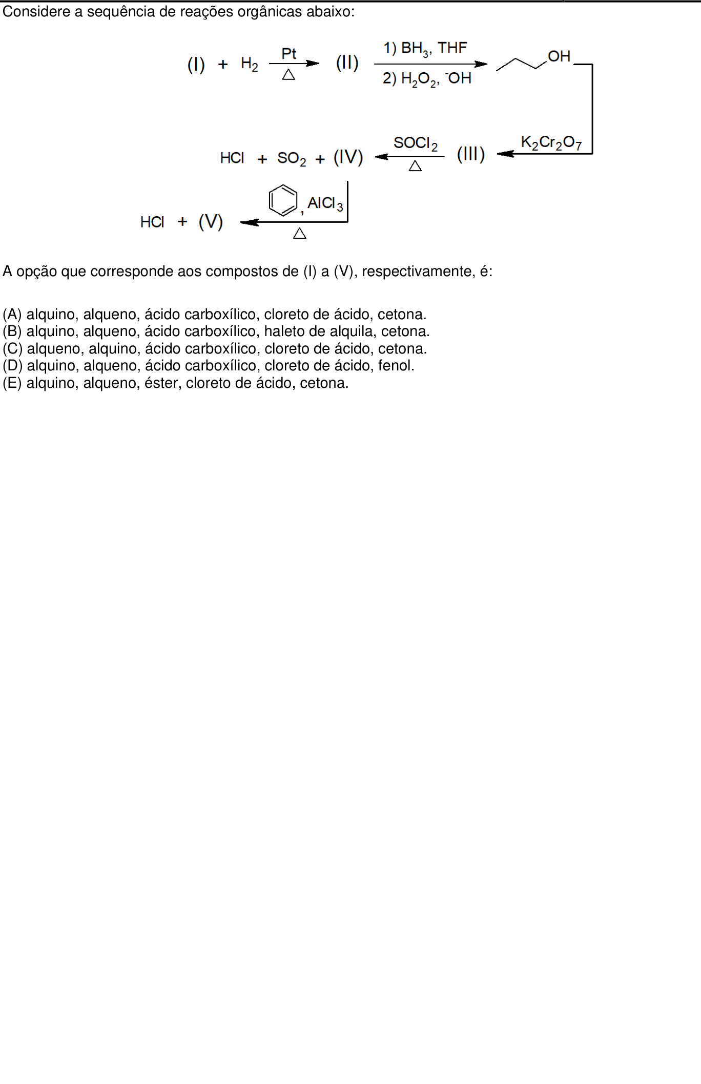 Questão 40 no caderno Prova objetiva do IME 2020