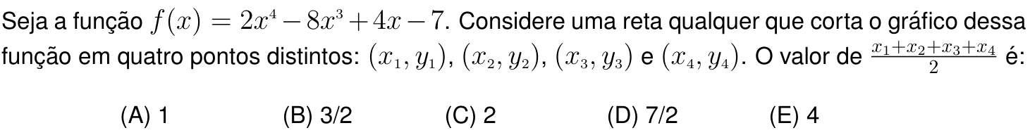 Questão 3 no caderno Prova objetiva do IME 2021