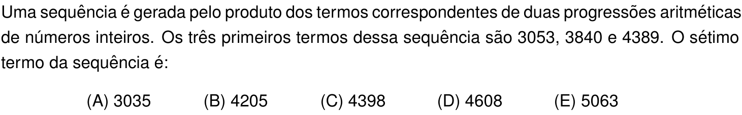 Questão 5 no caderno Prova objetiva do IME 2021