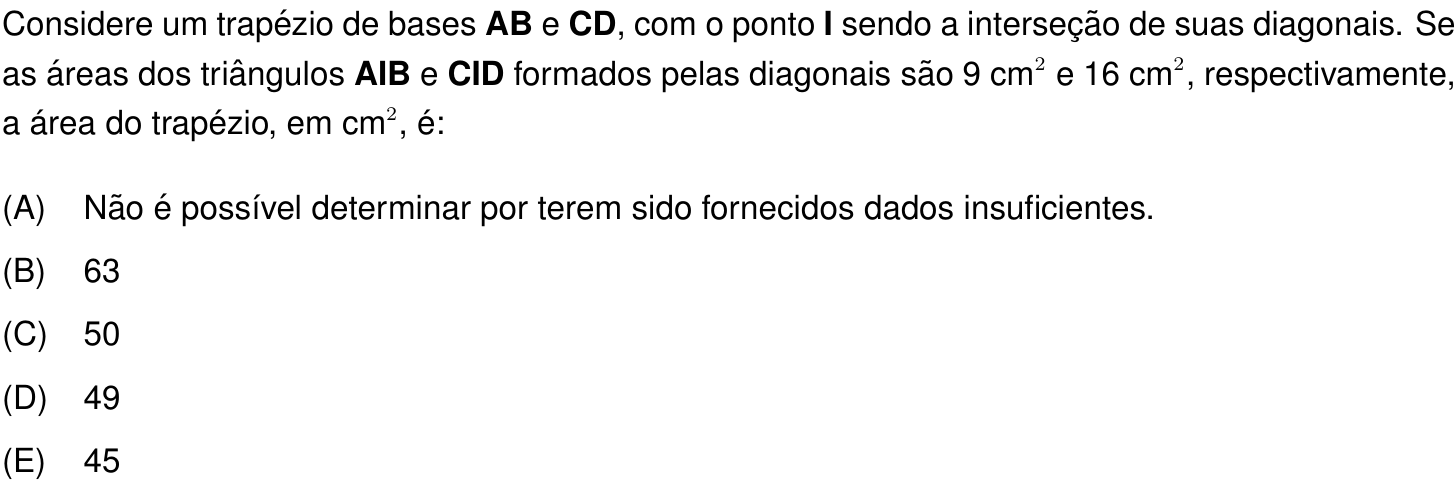Questão 14 no caderno Prova objetiva do IME 2021