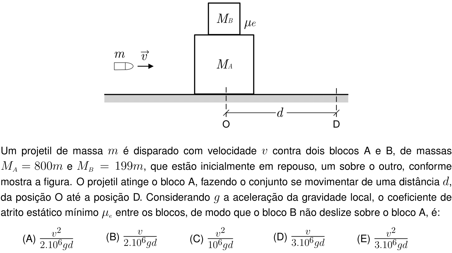 Questão 22 no caderno Prova objetiva do IME 2021