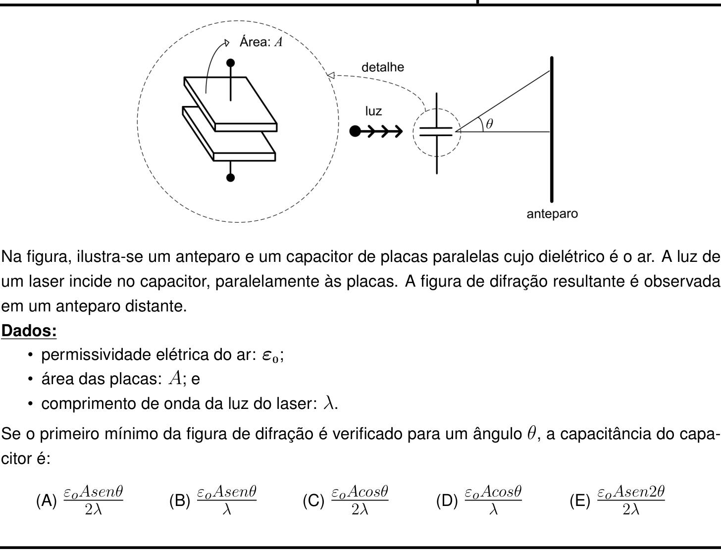 Questão 24 no caderno Prova objetiva do IME 2021