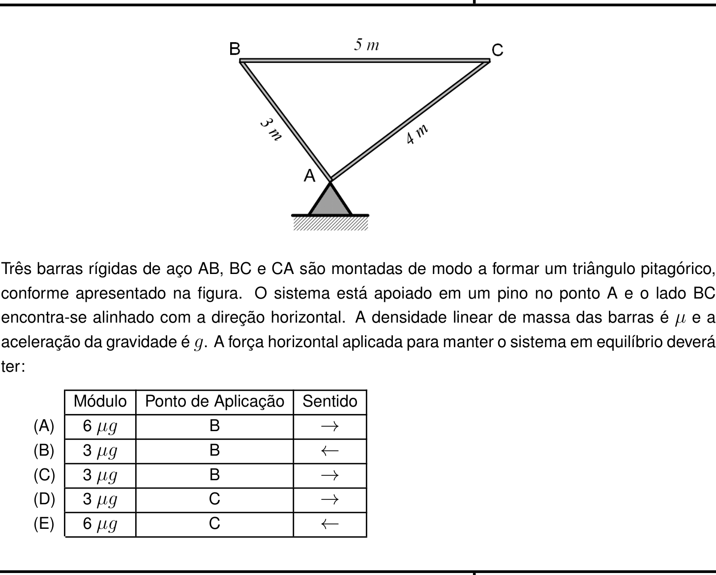 Questão 26 no caderno Prova objetiva do IME 2021