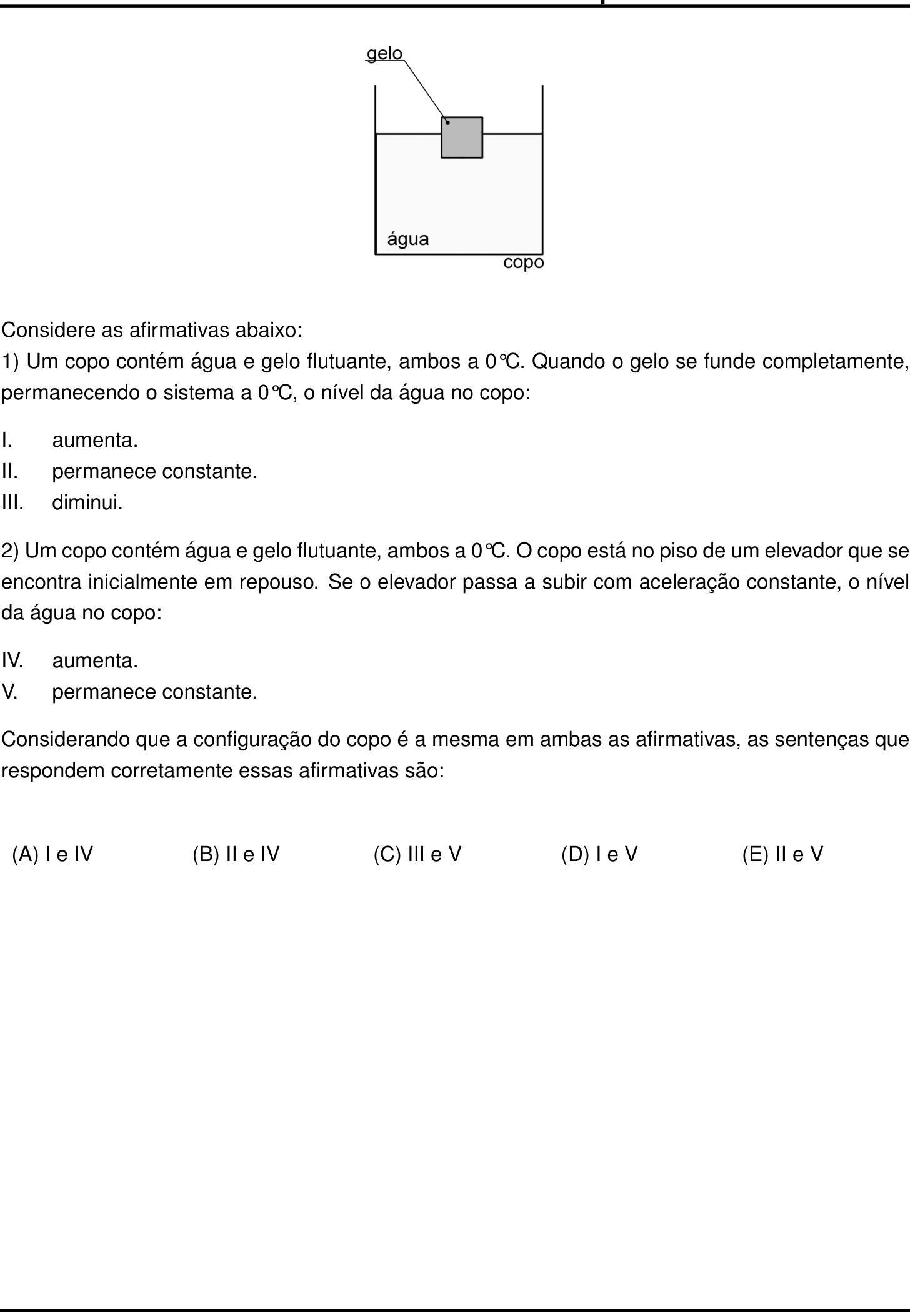 Questão 28 no caderno Prova objetiva do IME 2021