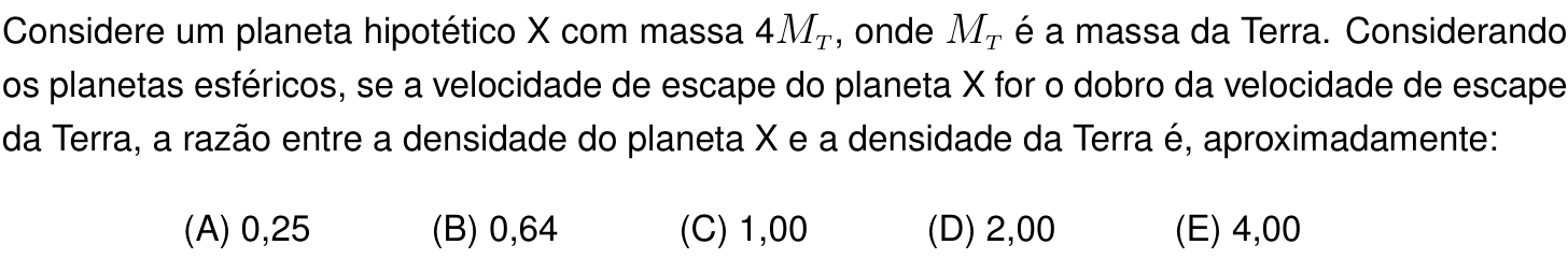 Questão 29 no caderno Prova objetiva do IME 2021
