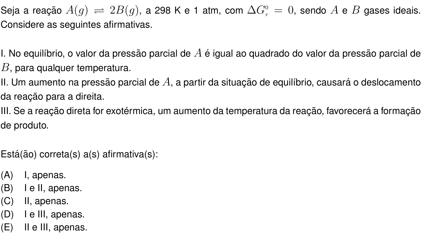 Questão 32 no caderno Prova objetiva do IME 2021