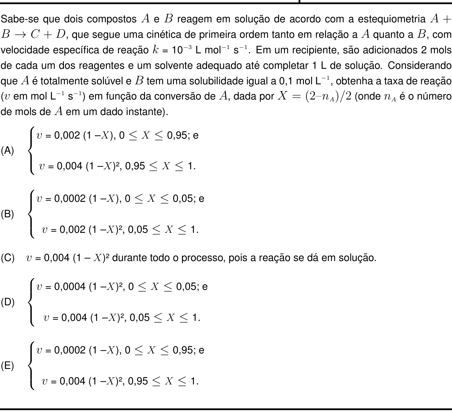 Questão 36 no caderno Prova objetiva do IME 2021