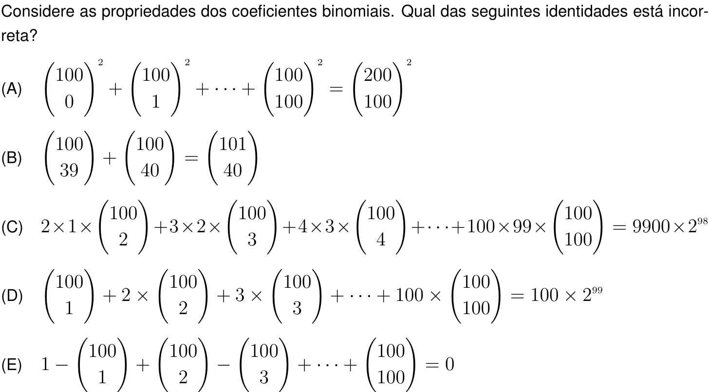 Questão 10 no caderno Prova objetiva do IME 2022