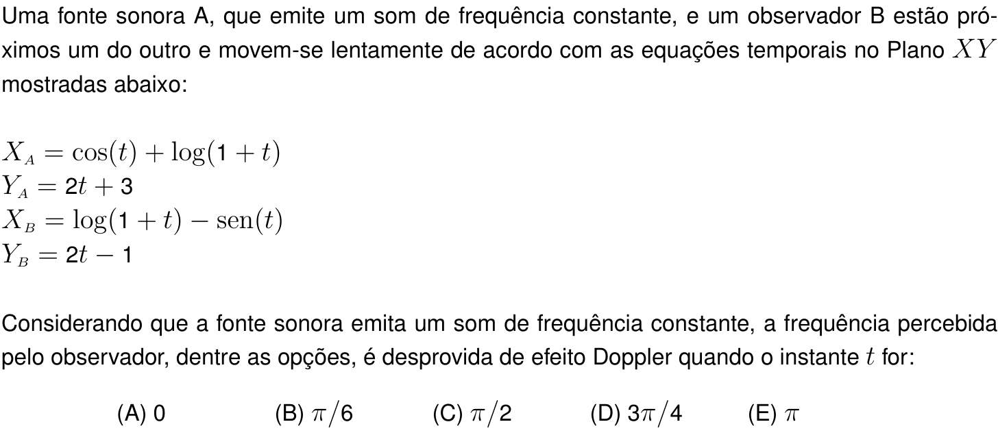 Questão 18 no caderno Prova objetiva do IME 2022