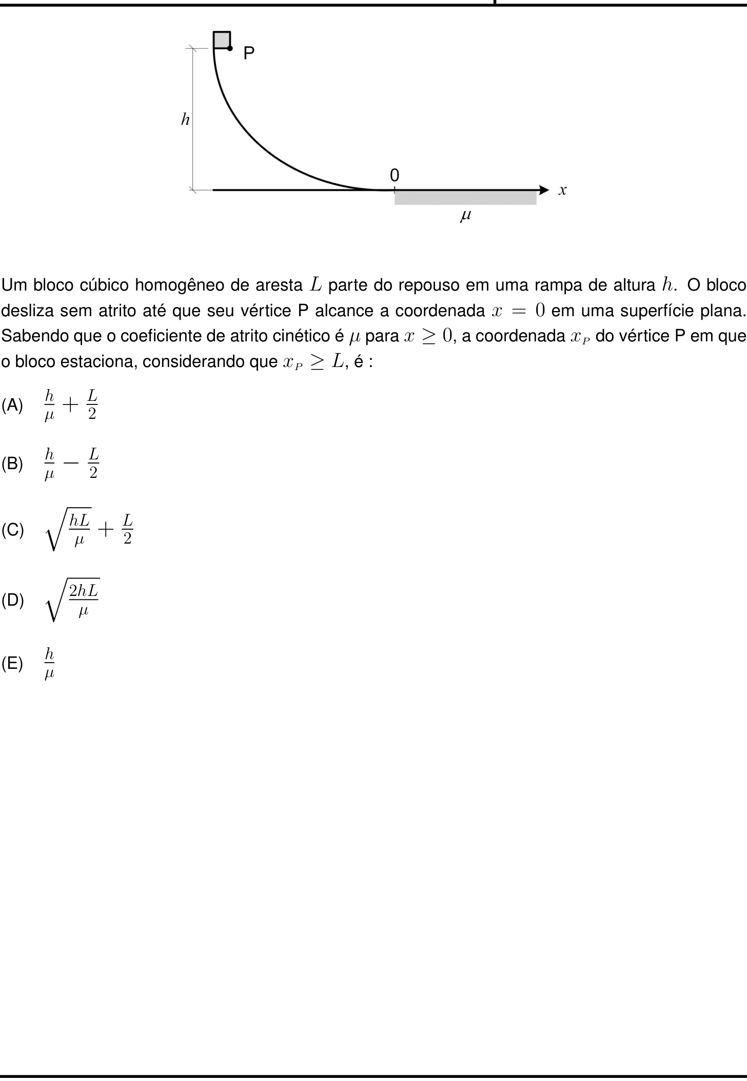 Questão 22 no caderno Prova objetiva do IME 2022