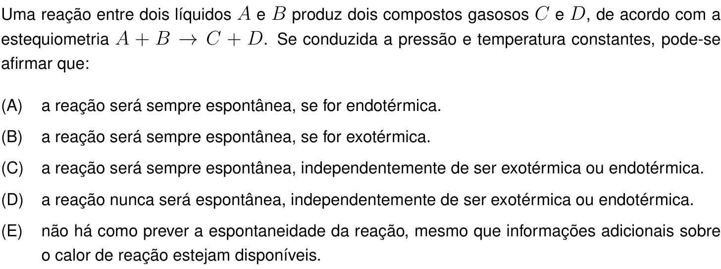 Questão 32 no caderno Prova objetiva do IME 2022