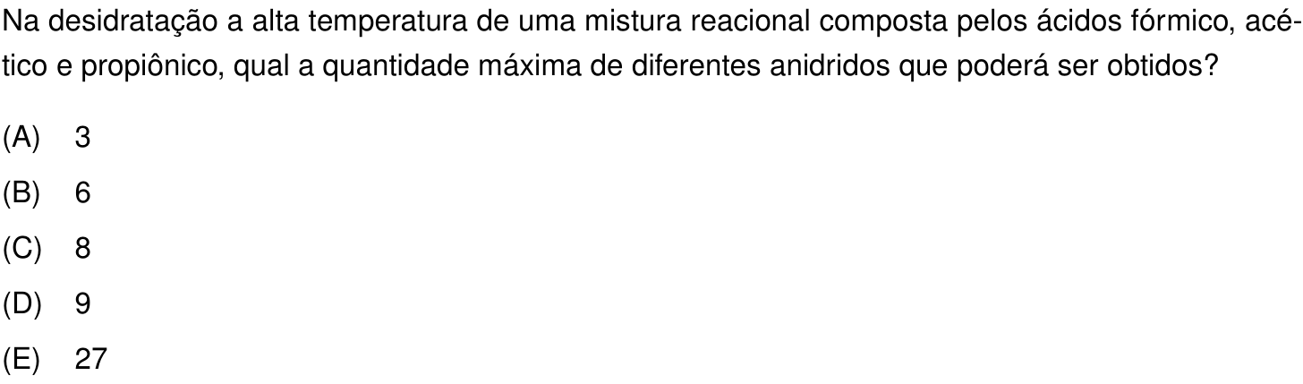 Questão 33 no caderno Prova objetiva do IME 2022