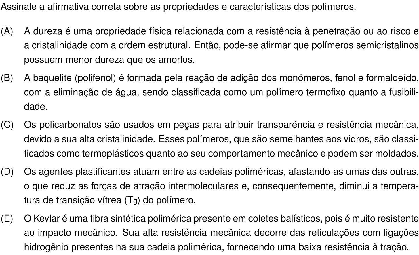Questão 35 no caderno Prova objetiva do IME 2022