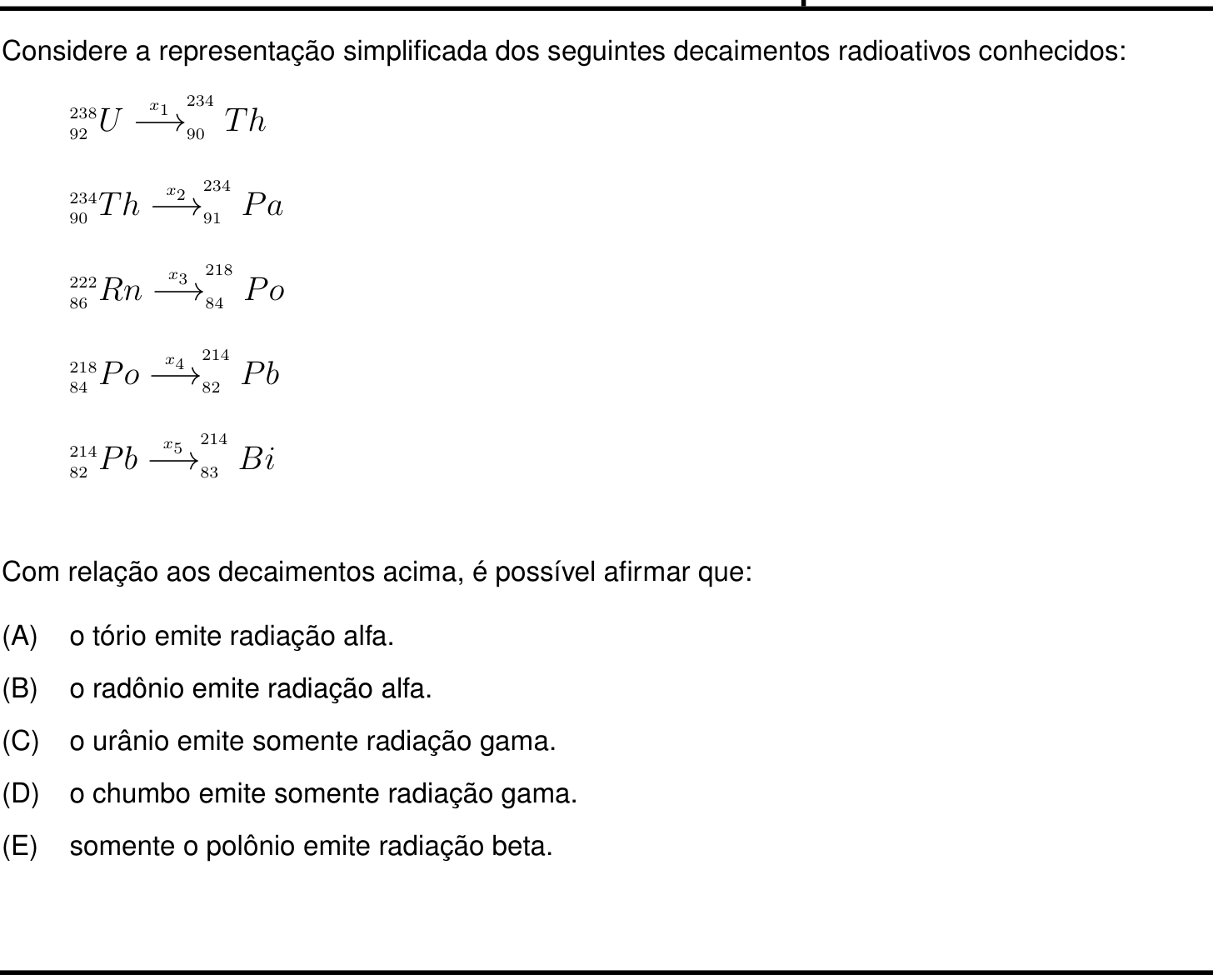 Questão 40 no caderno Prova objetiva do IME 2022
