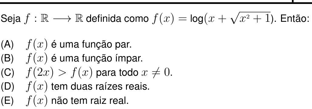 Questão 8 no caderno Prova objetiva do IME 2023