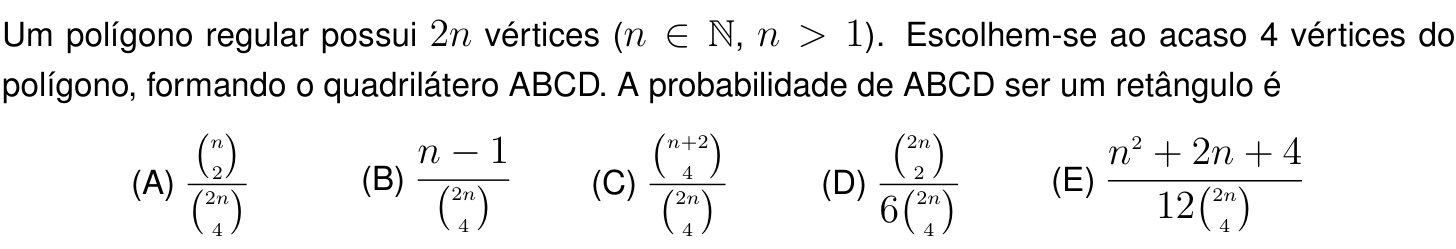 Questão 9 no caderno Prova objetiva do IME 2023