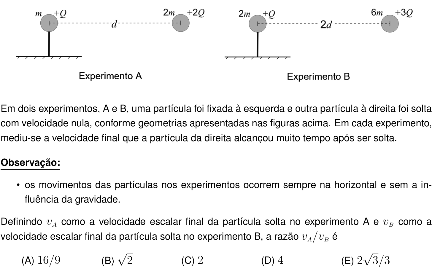 Questão 19 no caderno Prova objetiva do IME 2023