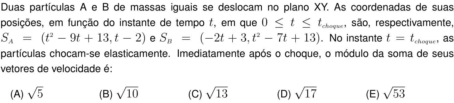 Questão 23 no caderno Prova objetiva do IME 2023
