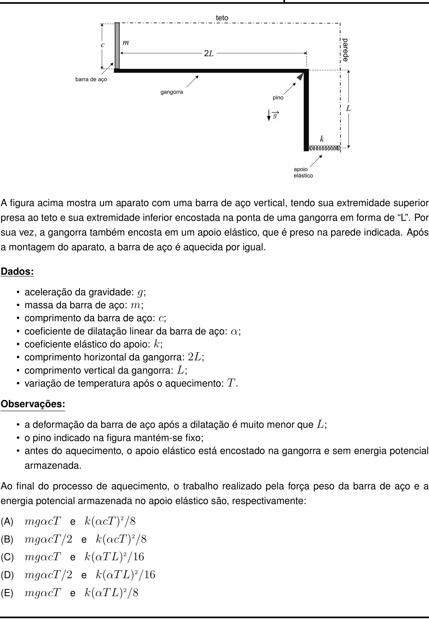Questão 26 no caderno Prova objetiva do IME 2023
