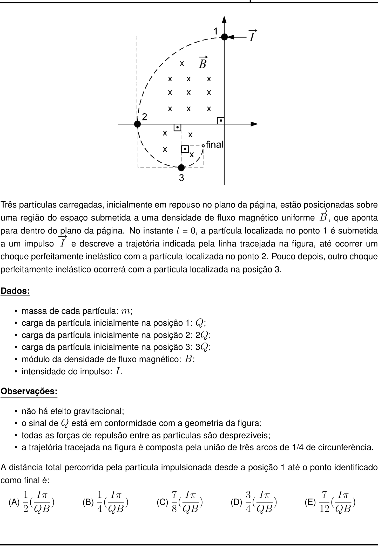 Questão 29 no caderno Prova objetiva do IME 2023