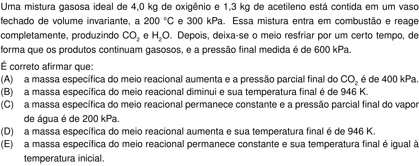Questão 32 no caderno Prova objetiva do IME 2023