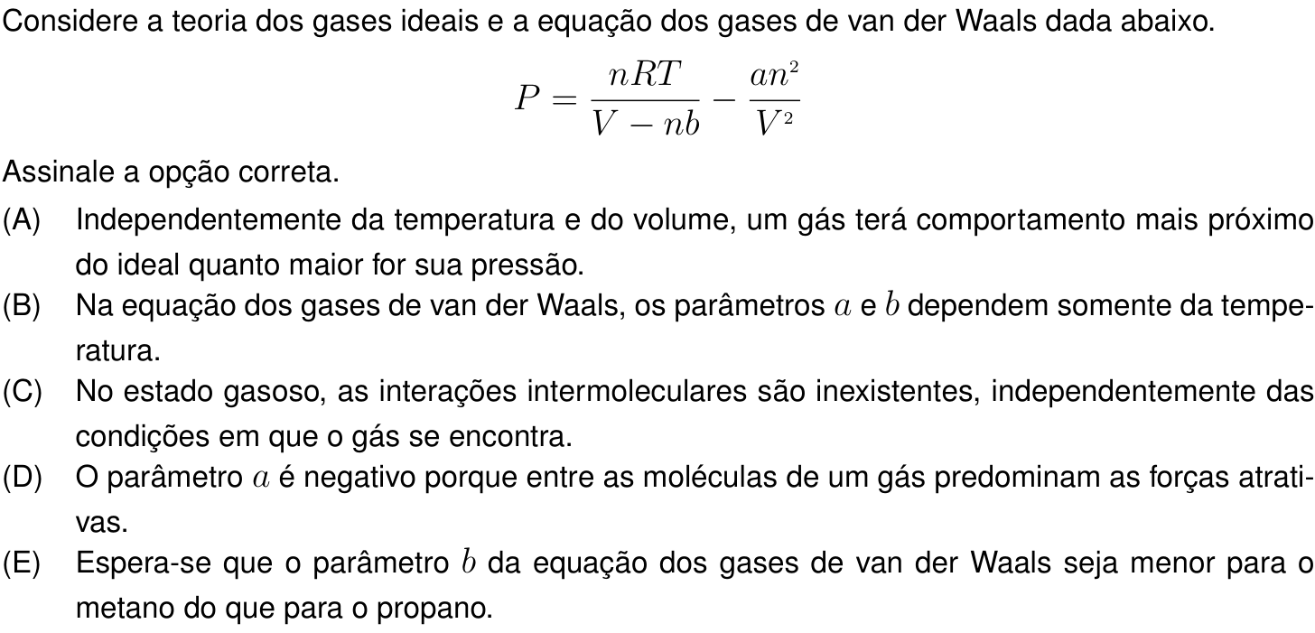 Questão 39 no caderno Prova objetiva do IME 2023