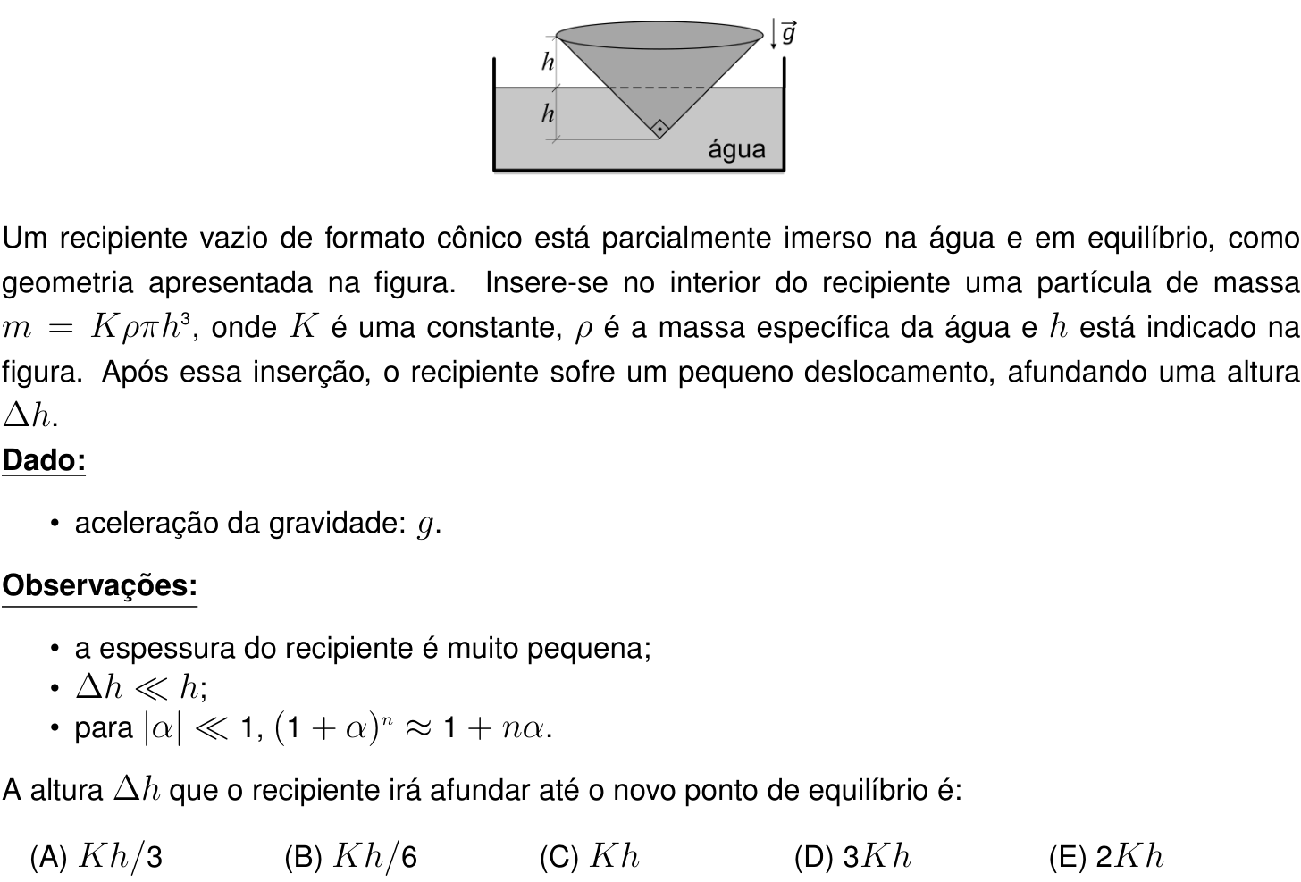 Questão 17 no caderno Prova objetiva do IME 2024