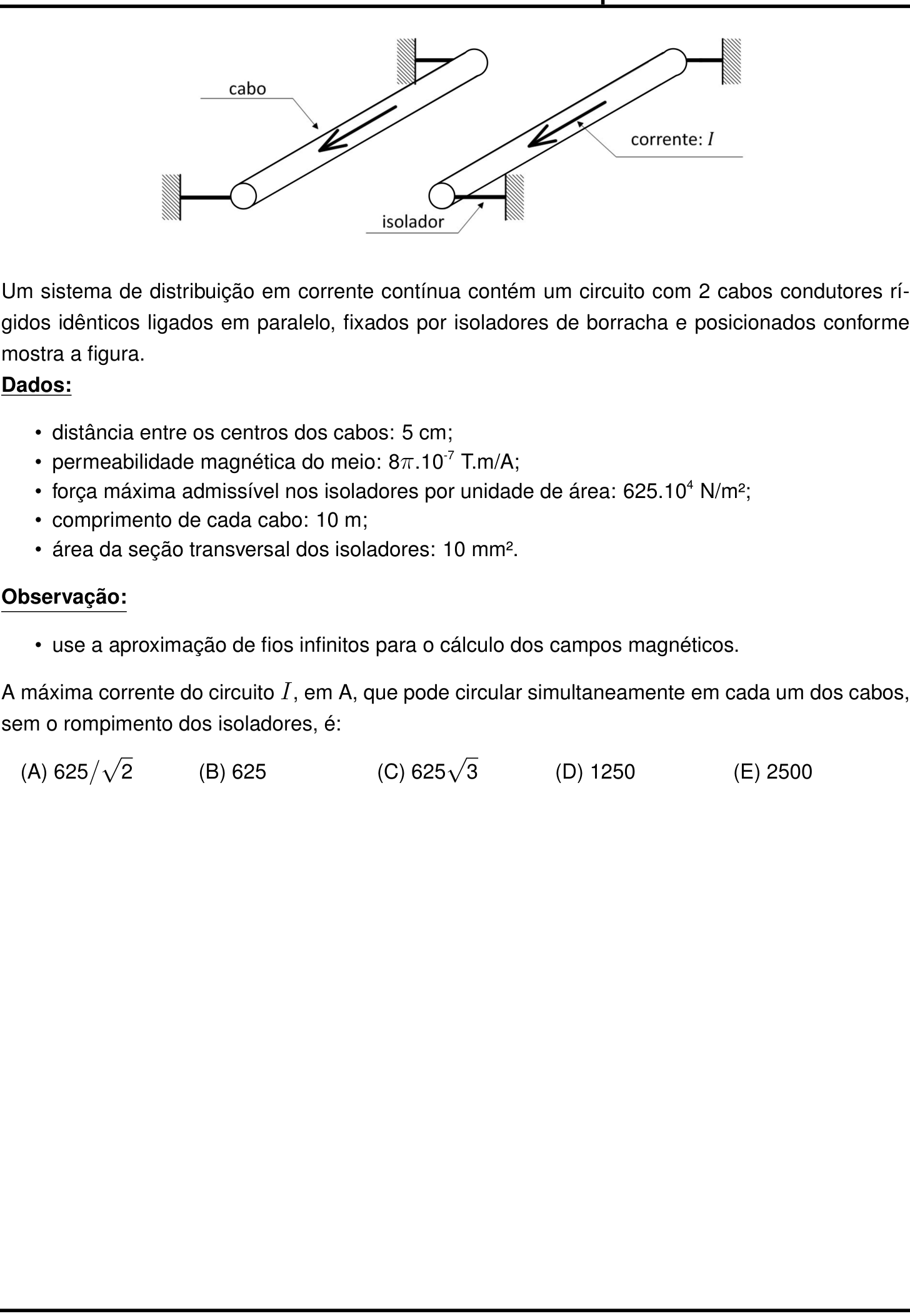 Questão 22 no caderno Prova objetiva do IME 2024