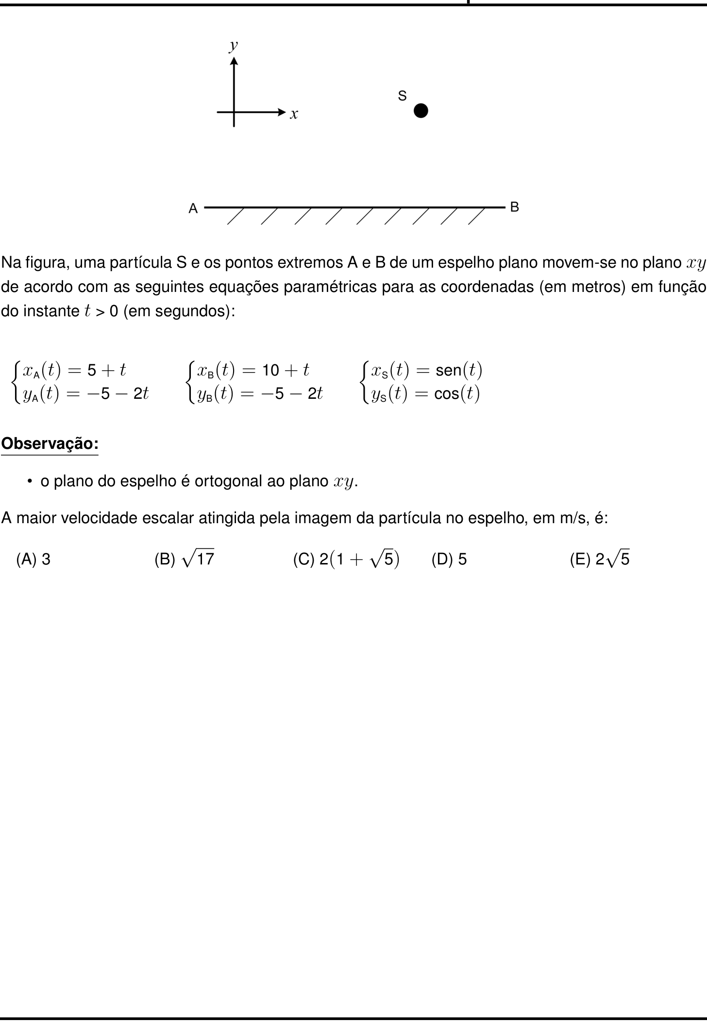 Questão 28 no caderno Prova objetiva do IME 2024