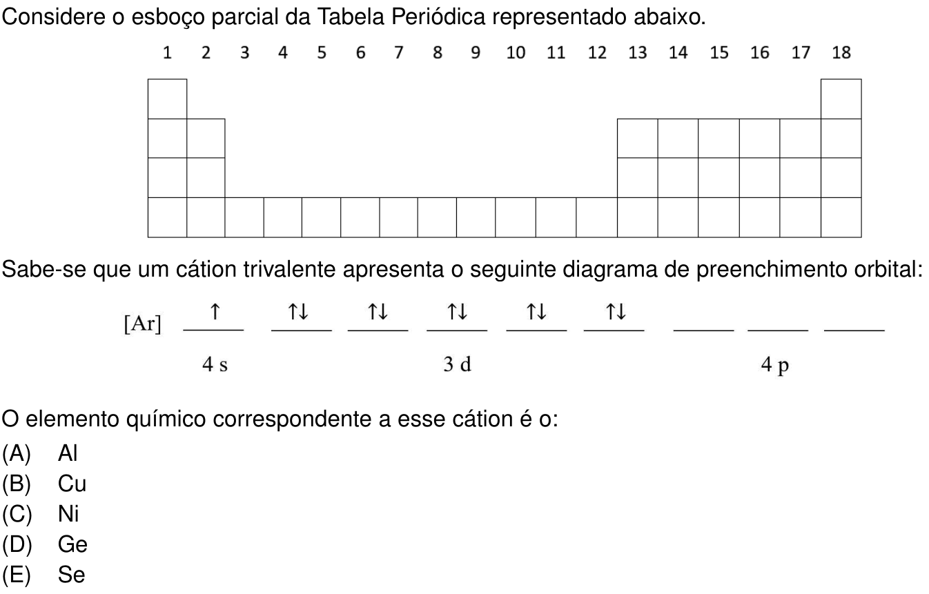 Questão 32 no caderno Prova objetiva do IME 2024