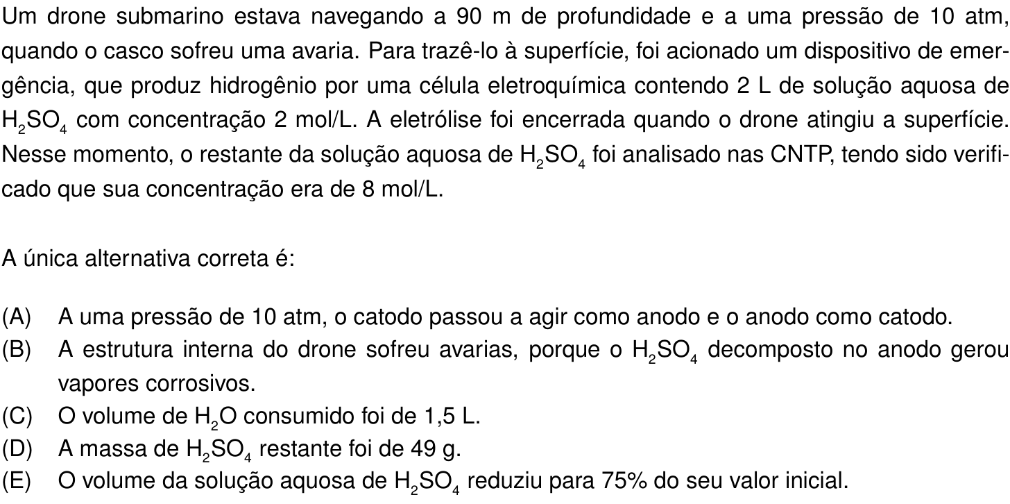 Questão 34 no caderno Prova objetiva do IME 2024