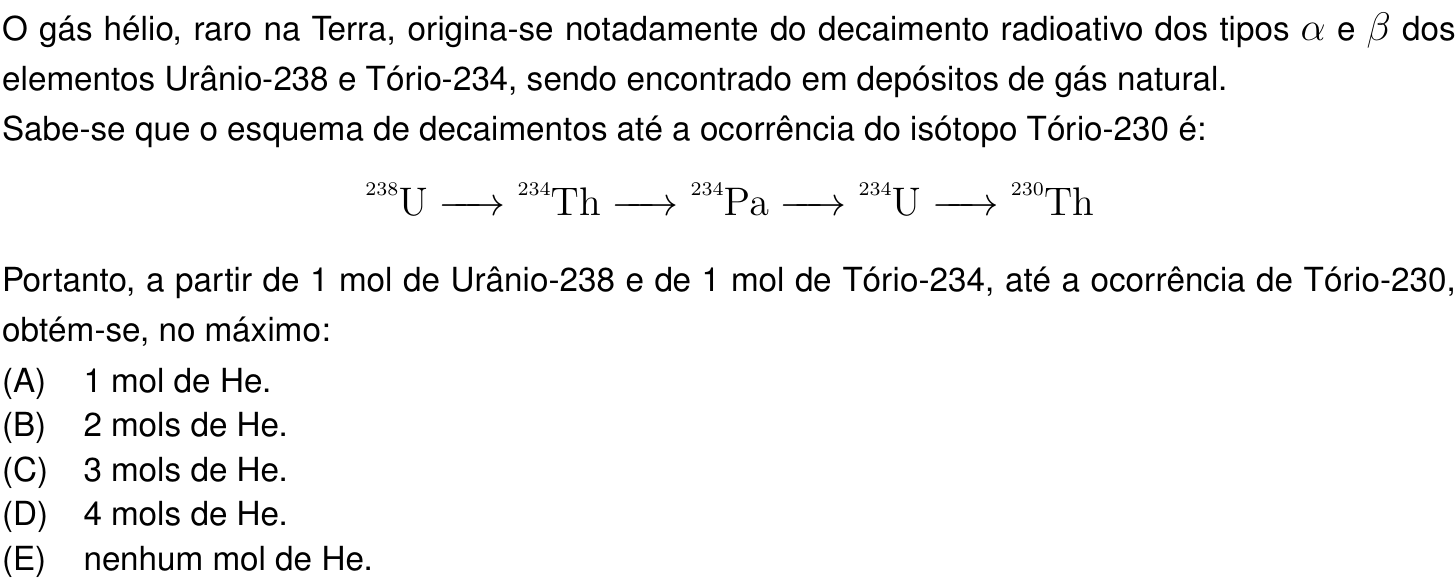 Questão 39 no caderno Prova objetiva do IME 2024