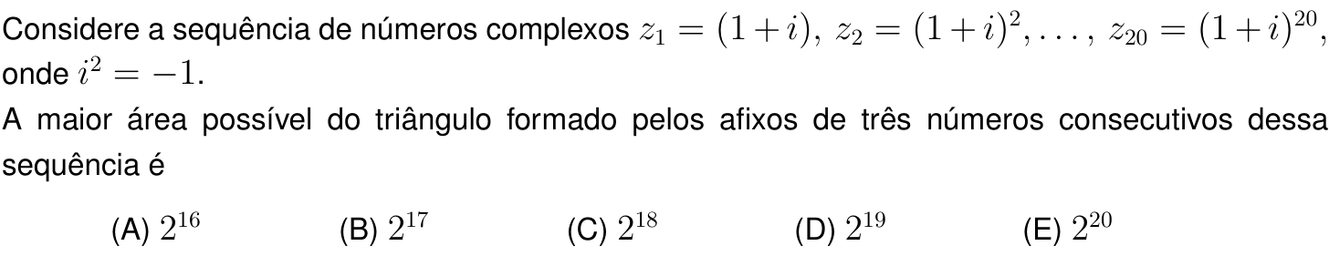 Questão 3 no caderno Prova objetiva do IME 2025