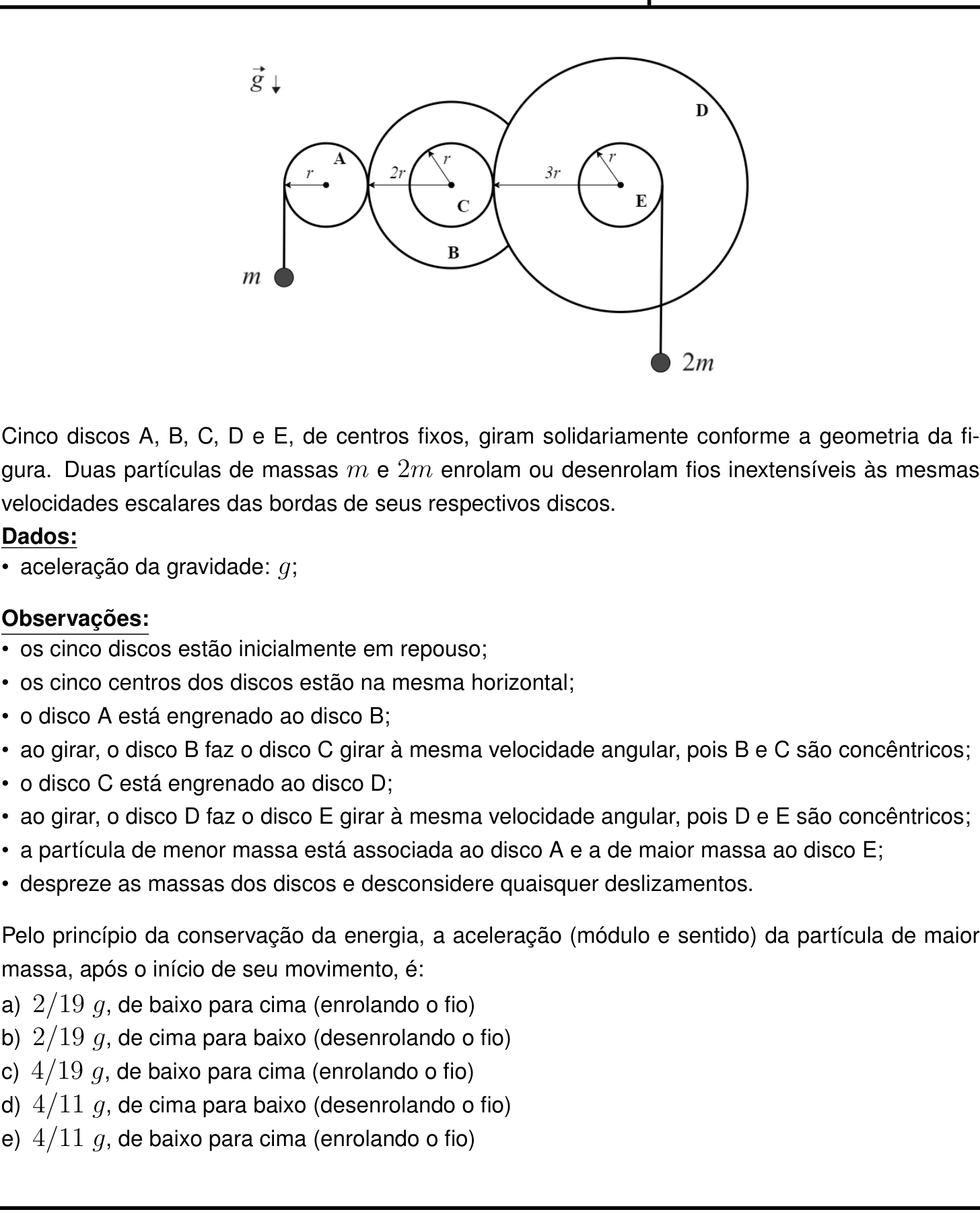Questão 16 no caderno Prova objetiva do IME 2025